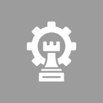 icon Gray gear icon on a gray background with a central horizontal white bar, suggesting a technical or settings-related symbol.